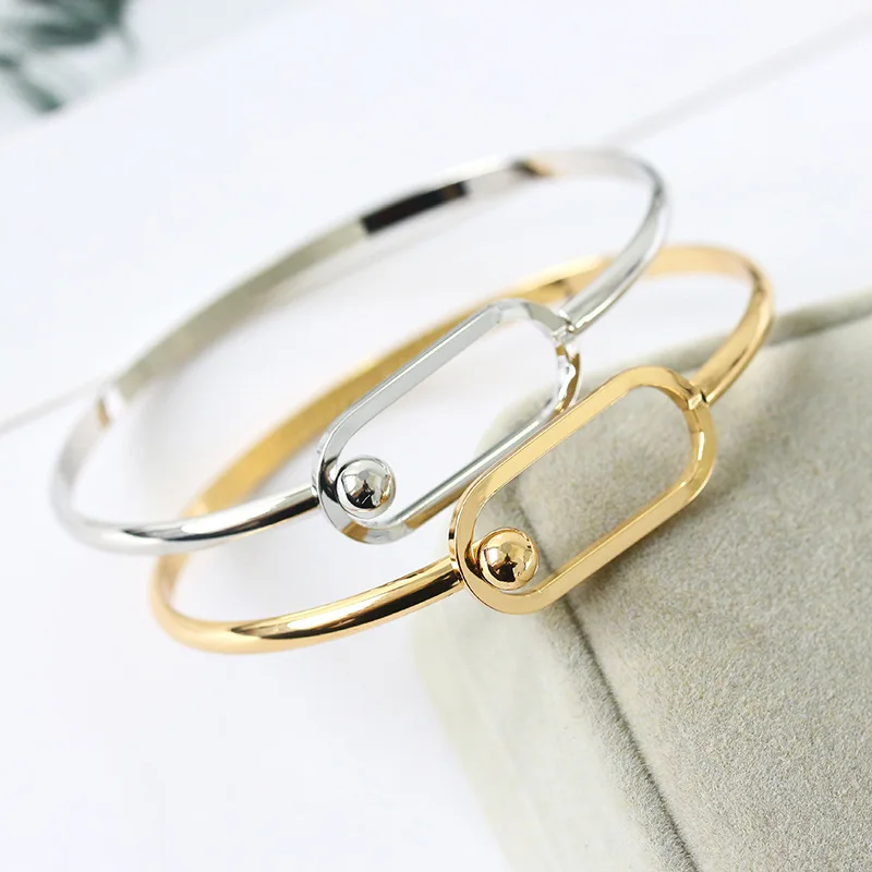 Ufavoirte модный золотой серебряный черный цвет браслет для женщин ювелирные браслеты Bijoux ювелирные изделия оптом