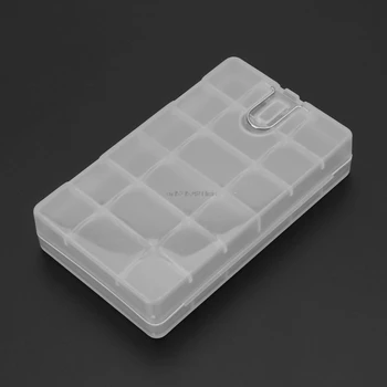 

Hard Plastic Transparent Storage Box Case Cover Holder For AA / AAA Battery
