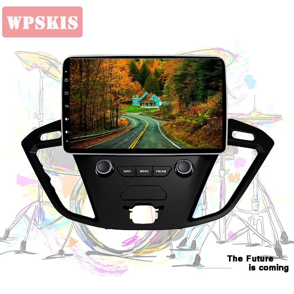 Perfect Octa Core Android9.0 Autoradio car gps navigation monitor pc tablet tape media unit music audio a/v player for ford transit 2013 0 Perfect Octa Core Android9.0 Autoradio car gps navigation monitor pc tablet tape media unit music audio a/v player for ford transit 2013 0