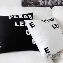 Английский подушка с надписью черно-белые подушки служебный автомобиль домашний декор для дивана подушки 2 шт./лот 45 см* 45 см