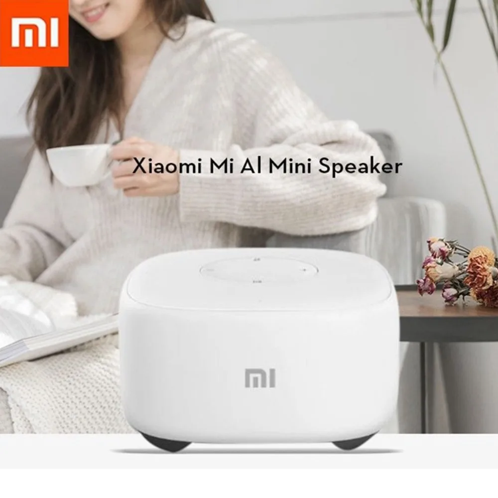 Xiaomi компактные беспроводные Переносные Bluetooth динамик Wifi голосовой смарт-динамик BT4.1 с 4 микрофоном для контроллер для умного дома 2,4g