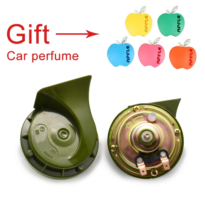 

2019 New Green Snail Car Horn Power Sound Vehicle Horns Speaker For 12V Universal