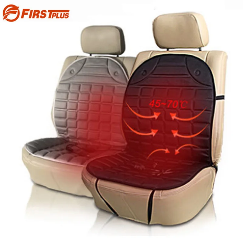 Thicken Winter Warm Car Front Seat Heating Pad Covers Black Anti Cold
