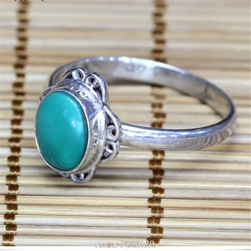 T9187 Nepal Handmade 925 Sterling Silver Inlaid Natural Stone Lovely