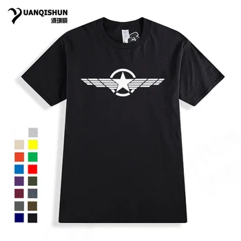 

Pentagram WWII Military Standard Men Tshirts Five-pointed star pattern Tshirt 16 Colors Cotton Casual Short sleeves Tops Tee