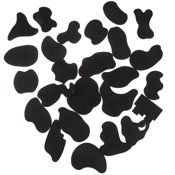 

25pcs Tattoo Stickers Hair Trimmer Tattoo Template +1 Pcs Dyeing Brush Coloring Pattern Stencil Tattoo Barber