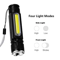 Дропшиппинг USB перезаряжаемые светодиодный фонарик супер яркий 8000 Люмен тактические фонари факел 4 режима для кемпинга пеший туризм