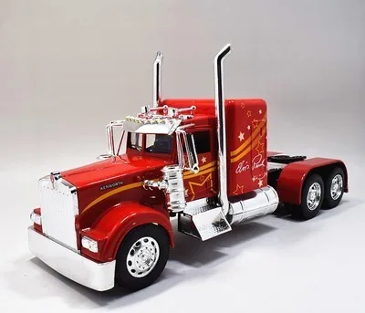 Специальный литой металл 1/32 Американский грузовик Настольный дисплей Коллекция Модель игрушки для детей - Цвет: A