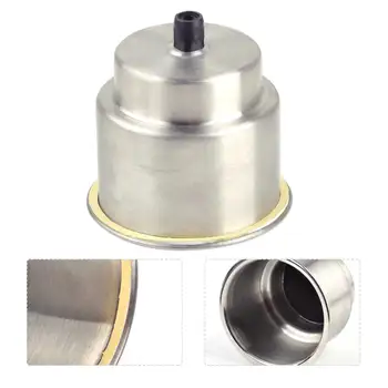 

DWCX 10cm Stainless Steel Silver & Black Cup Drink Bottle Holder Cup Holder 10.5cm x 9cm Fit for Car Marine Boat Camper RV Truck