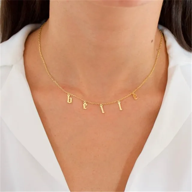 Name Necklace Custom Name Choker Old 