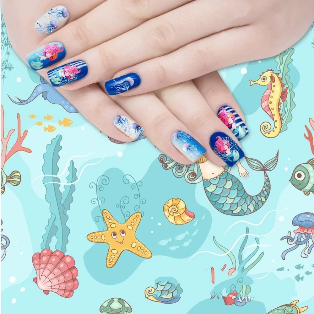 1 шт. наклейки для ногтей BEAUTYBIGBANG морская звезда Медуза|Стикеры и наклейки| |