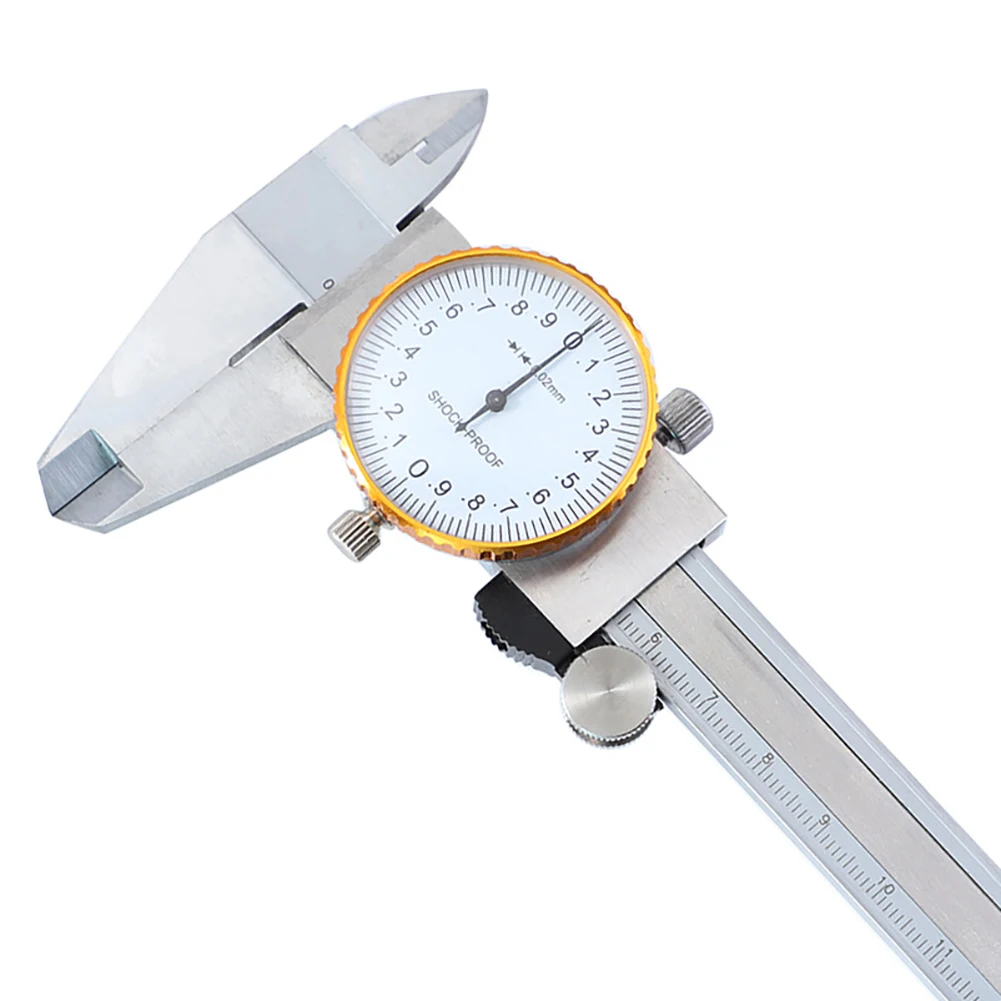  0-150mm Calipers High Precision Table Vernier Caliper with Watch Double-way Shock-proof Measuring G