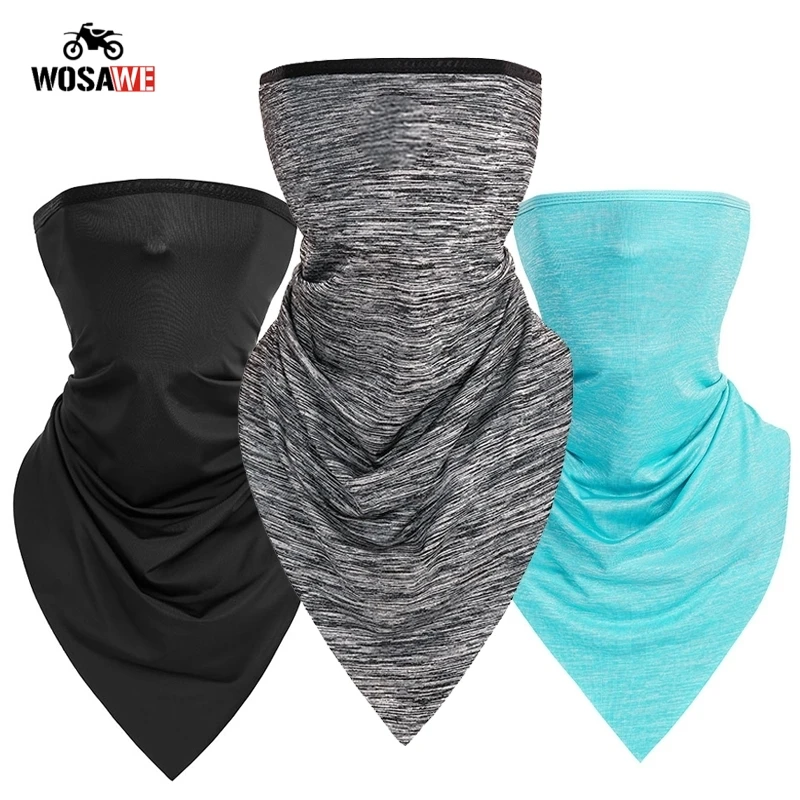 

WOSAWE Motorcycle Face Mask Quick Dry Breathable Bandana Anti-Dust Anti- UV Comfortable Motorcross Scarf Headwear Yoga Headband