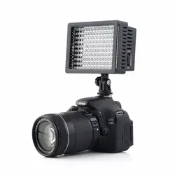 LED-вспышка для фотоаппарата c 160 диодами HD свет лампы 12 Вт 1280LM затемнения для Canon для Nikon для фотокамер и видеокамер Pentax 2017 Лидер продаж