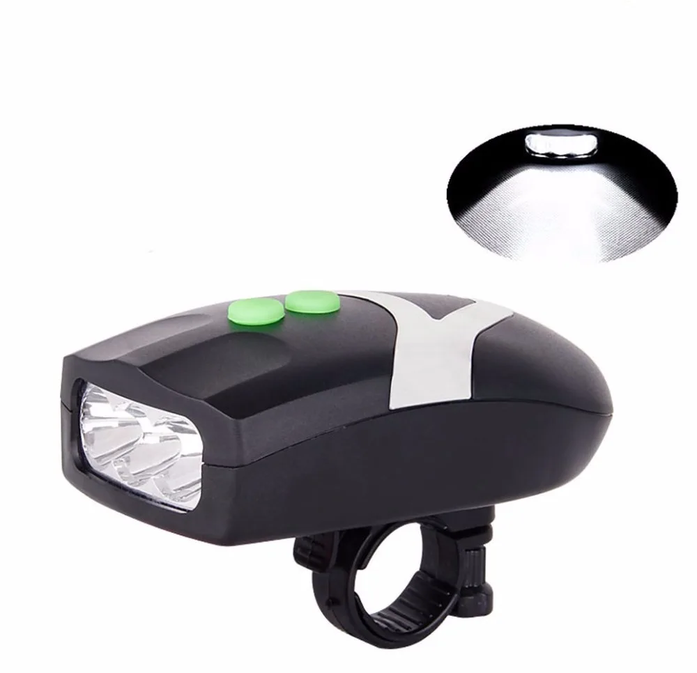 3 светодиодный светильник для велосипеда, набор, велосипедный светильник, белый передний головной светильник, велосипедная лампа+ электронный колокольчик, гудок, сирена, водонепроницаемый