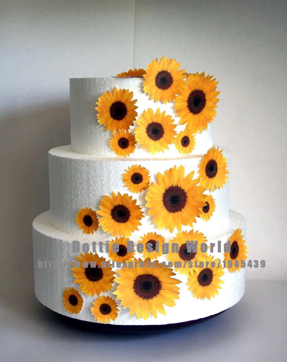Aliexpress.com : Buy 25 Mixed Sunflower Edible cake topper ...