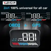 GPS Hud OBD ヘッドアップディスプレイデジタル速度表示スピードメーター RPM 水温アラームユニバーサルすべての車のため