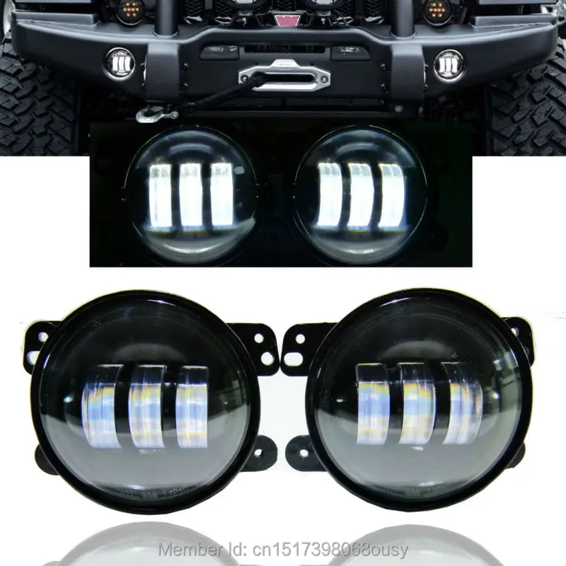 

Противотуманные фары для Jeep Wrangler JK Dodge, 4 дюйма, 30 Вт