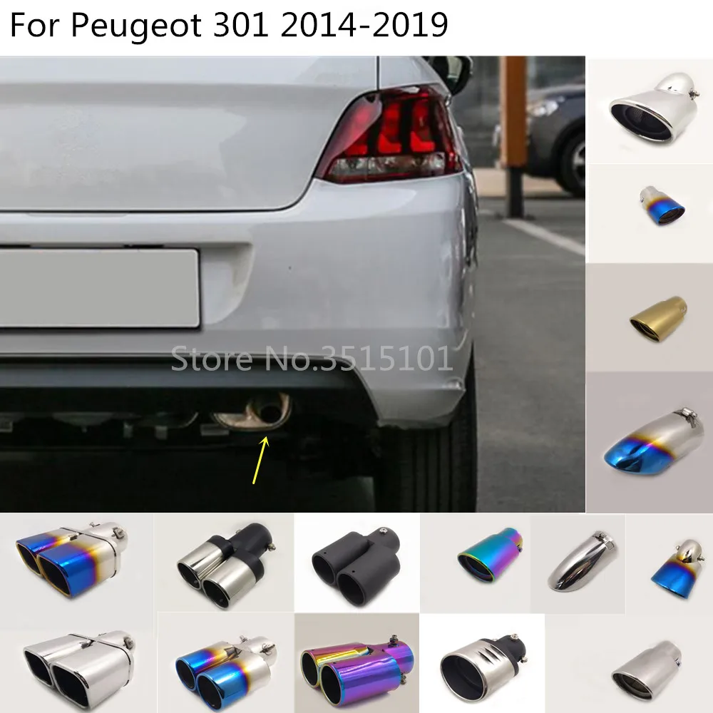 Выхлопная труба для автомобиля выхлопная из нержавеющей стали 1 шт. Peugeot 301 2014 2015