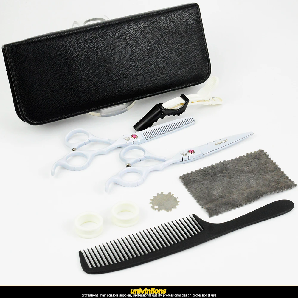 Tesoura de Cabelo Univinlions Japonês Barbeiro Tesoura Cabeleireiro Navalha Profissional Corte Cabelo Fino Tesouras 6 21 Univinlions 6