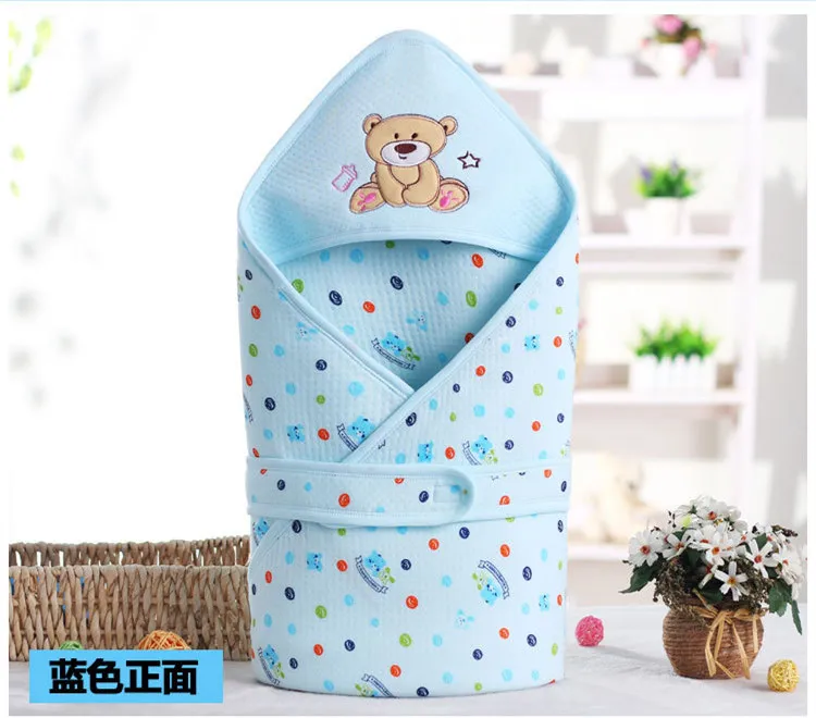 Зимний Теплый детский спальный мешок 90*90 см, негабаритные конверты для новорожденных, Мультяшные медведи, Детские спальные мешки, детское одеяло для пеленания