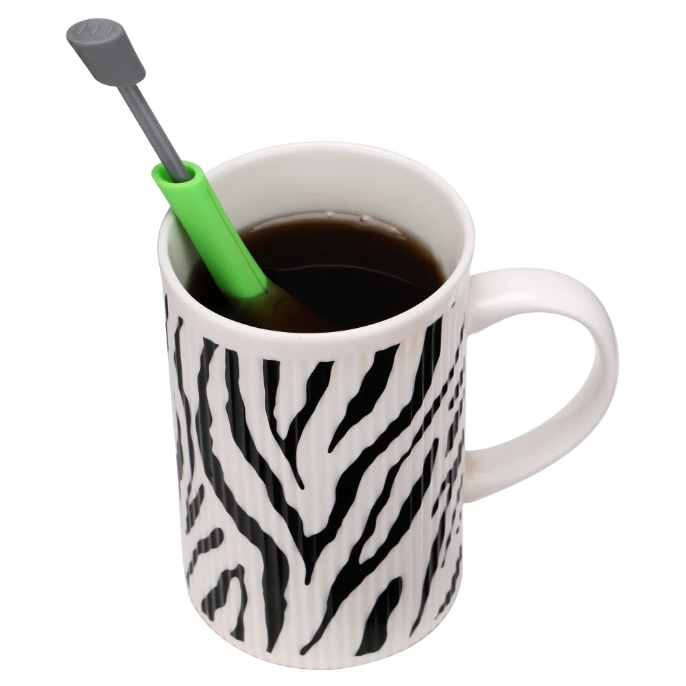 Пластиковый пресс вихревой длинной ручкой Чайный фильтр ложка-ситечко для чая фильтр для чая для повторного использования чайный пакетик кофе чайная чашка аксессуары для чайника