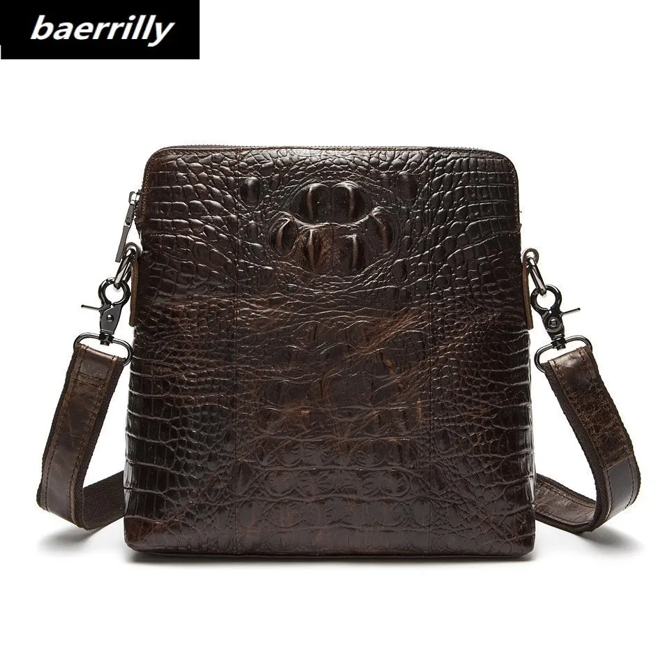 

Alligator European style Document file cow leather Men Crocodile Messenger Bag Tote Men's Briefcases Office Men Crossbody Bags