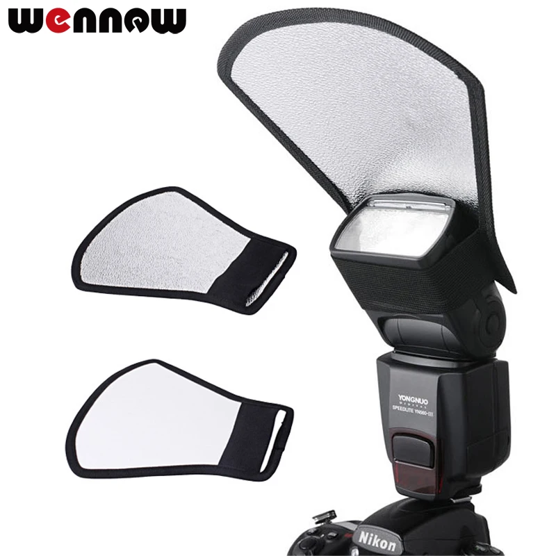 wennew 2 in 1 Flash Diffuser For Canon Nikon DSLR Camera Speedlite