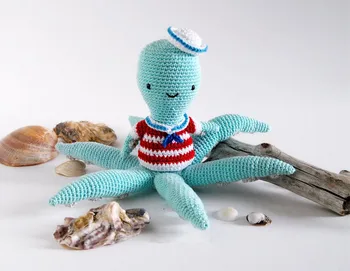 

crochet toys amigurumi rattles octopus mobile model number SBY0075