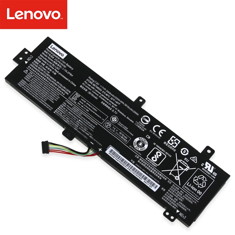 Ноутбук аккумулятор для Lenovo IdeaPad 310-15ISK 310 серии 7,6 V 30Wh 3816 мА/ч, L15L2PB4