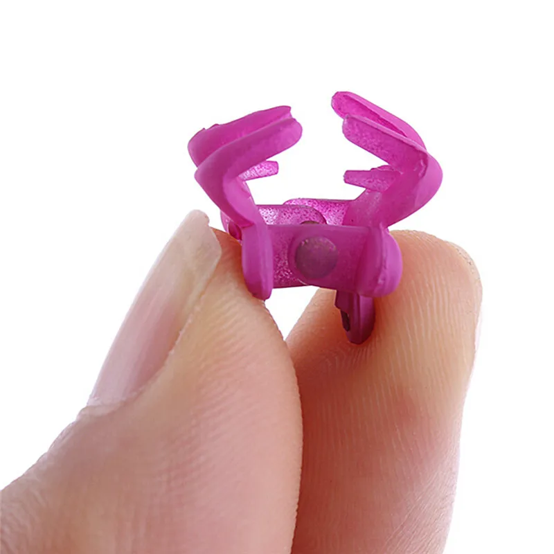 30PCS Random Color Cute Children Girls Hairpins Small Flowers Gripper 4 Claws Plastic Hair Clip Clamp Barrettes Hair Accessories