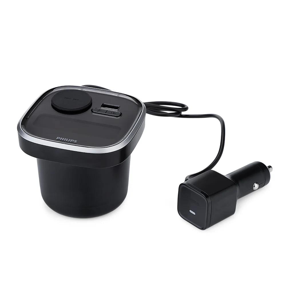 PHILIPS TPMS Auto Tyre Pressure Monitoring System with 4 External Sensors Cup Shape Car / USB Charger