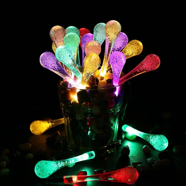 Waterproof Solar Panel LED Garland Light (9)