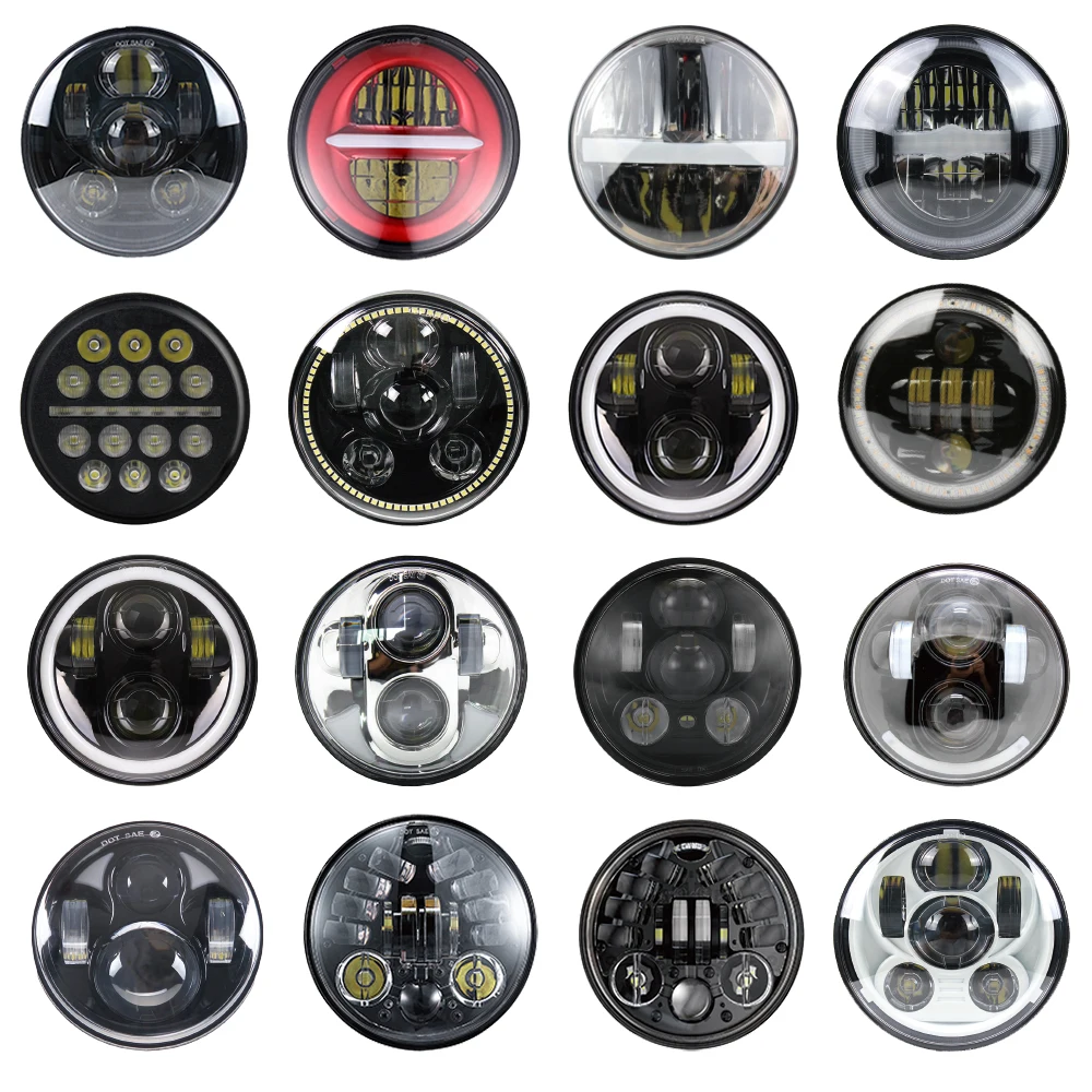 

5.75 Inch Daymaker LED Round Motorcycle Headlight for Harley Wide Glide XL1200X FXDX Seventy Two Headlight LED 5 3/4" Headlamp
