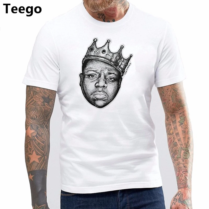 Мужчины самме Футболка марка топ тройники tupac biggie сплит футболка|Футболки| |