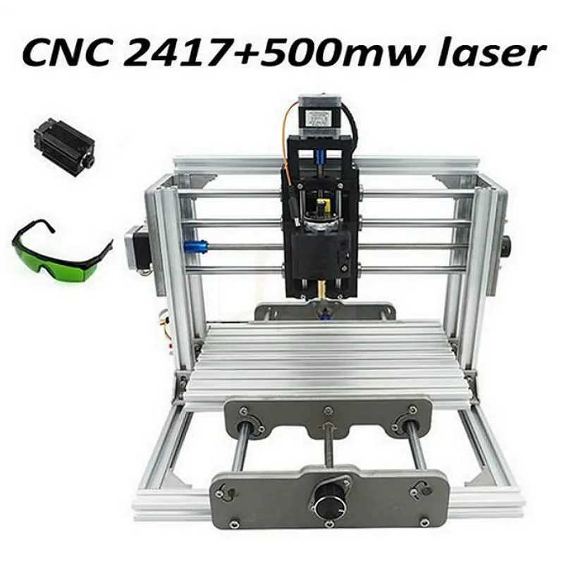 Лазерный гравировальный станок CNC2417 с управлением GRBL 3 оси сделай сам мини