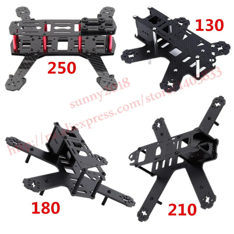New QAV130 QAV 180 QAV 210 QAV 250 mm Full Carbon Fiber FPV Quadcopter Frame