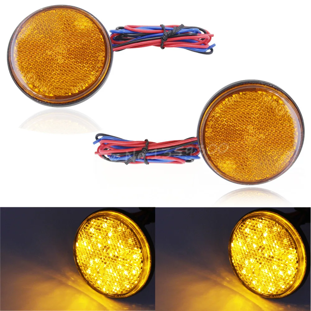 Universal LED Reflector Tail Brake Stop Marker Light For Truck Trailer