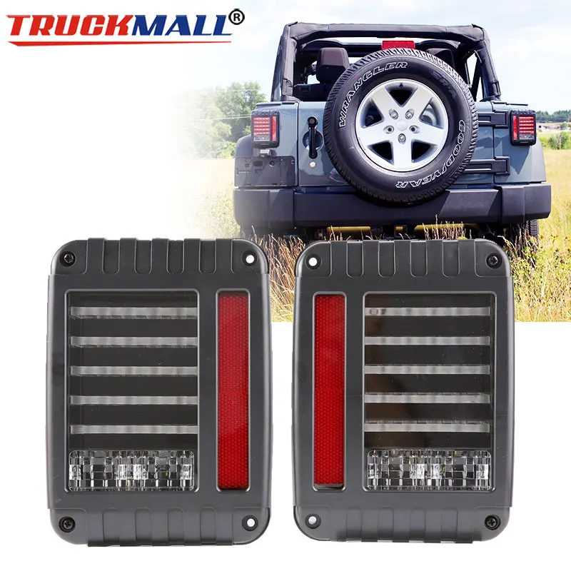 

2pcs EU US Version Tail Lights with with Rear Signal Brake Reverse Tailights For Jeep Wrangler Jk