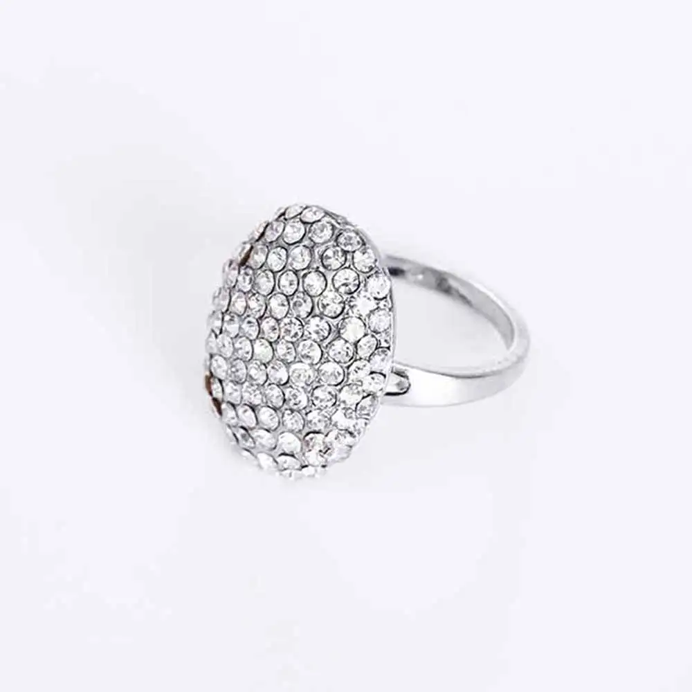 FAMSHIN New Popular Film Twilight Bella Engagement Rings With Full Crystal Fashion Sparkling Silver Rings For Women Wedding