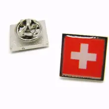 Значки по индивидуальному заказу брошки высокого качества и низкая цена Швейцарский Нагрудный значок с флагом значок дешевый значок из металла Изготовленный На Заказ Кнопка