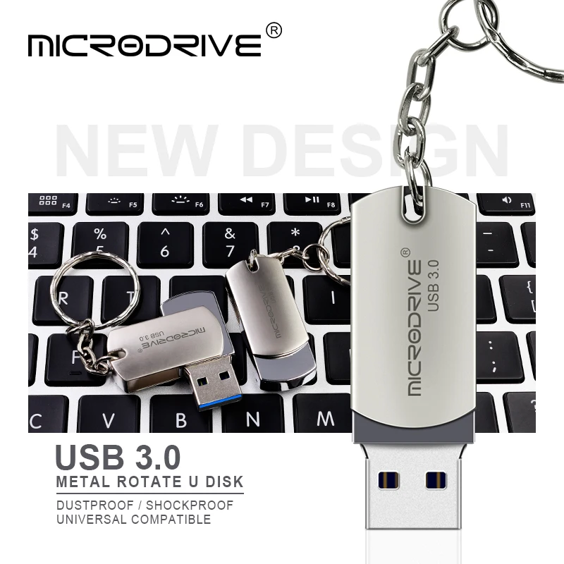 Металлический usb-накопитель Whirl, Micro USB 3,0, быстрая скорость, USB флеш-накопитель, 16 ГБ, 32 ГБ, 64 ГБ, полный объем, 128 ГБ, usb флеш-накопитель с бесплатным кольцом для ключей