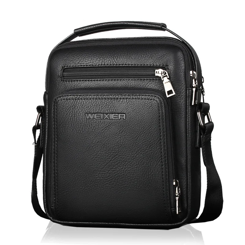 Vintage Men Crossbody Bags Quality Leather Male Messenger Bag For Man Shoulder Bags Fashion Business Handbag Work Travel Bag
