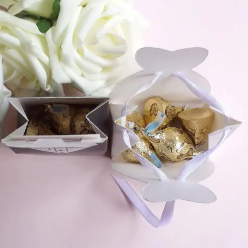 

100pcs Bride and Groom Candy Box for Wedding Sweet Bag Wedding Favors Gifts
