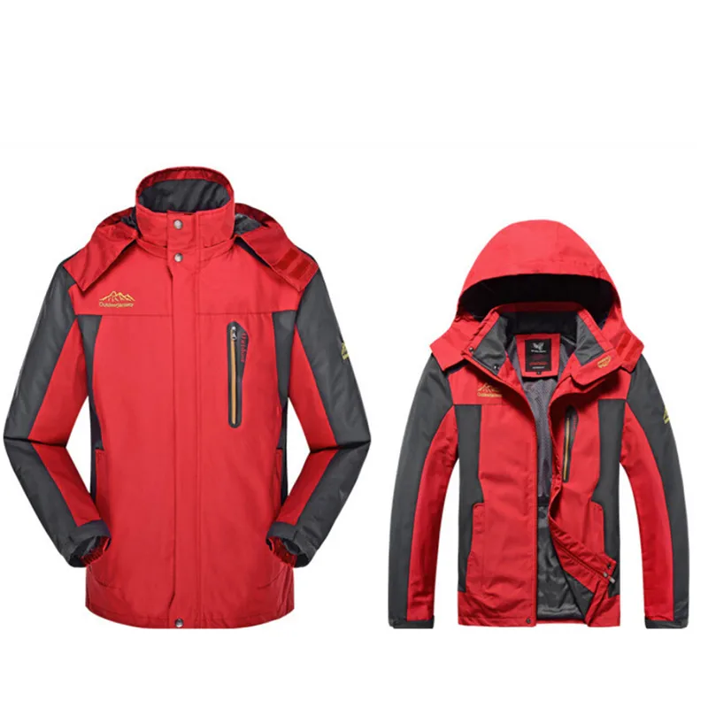

Outdoor Spring & Autumn Men L-8XL Waterproof Jacket Camping Hiking Jackets Hunting Climbing Windproof Fishing Sports Windbreaker