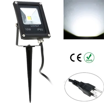 

10W 85-265V IP65 Ultrathin LED Flood Light with Wire & Stake EU Plug Remote Control for Outdoor Garden Yard Landscape Lighting