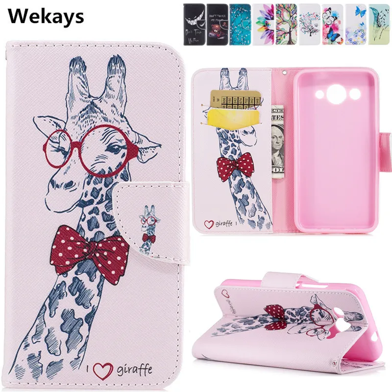 

For Huawei Y3 2017 Cute Cartoon Animal Leather Flip Fundas Cases For Coque Huawei Honor 6C Cover Case For Huawei Y7 Back Cover