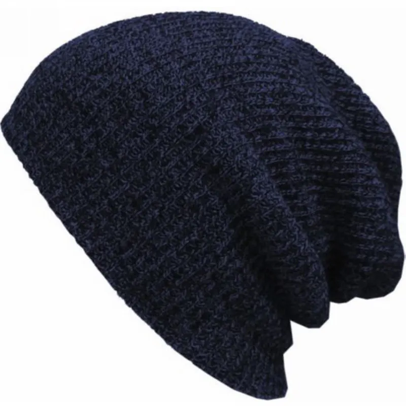 Сутулящаяся шапка с черепом большого размера, мужская длинная шапка, женская вязаная мешковатая шапка, Вязаные Лыжные шапки,, зимние теплые шапки