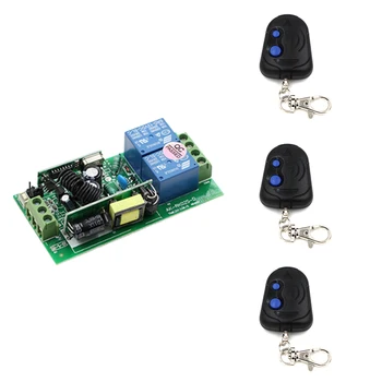 

RF Wireless Remote Control System AC85V 110V 220V 250V 2CH Smart Home Control Receiver & 3 Transmitter RF Radio Remote Control