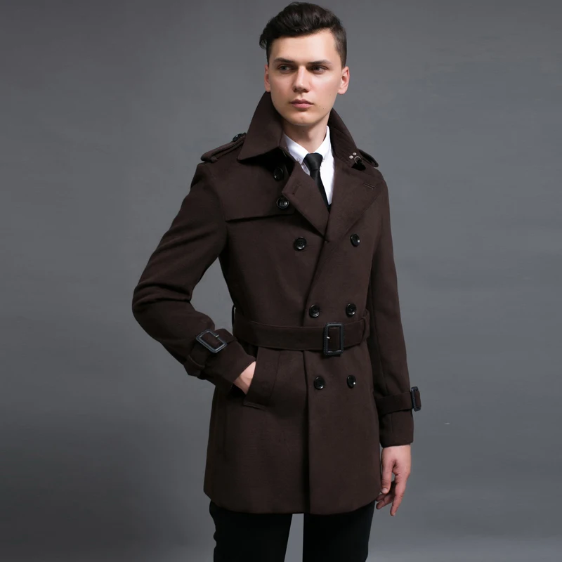 

2017 new arrival autumn winter fashion casual high qualtiy European classic woolen coat slim plus size SMLXL2XL3XL4XL5XL6XL 964